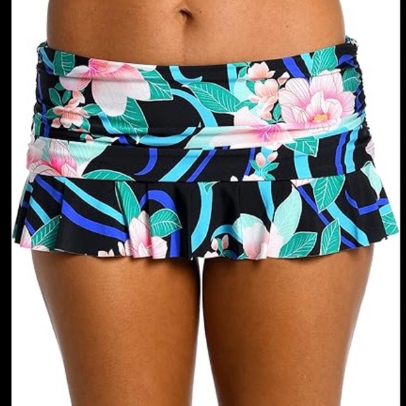 La Blanca Women's Standard Skirted Hipster Bikini Swimsuit Bottom Sz 10 nwot - Picture 1 of 2